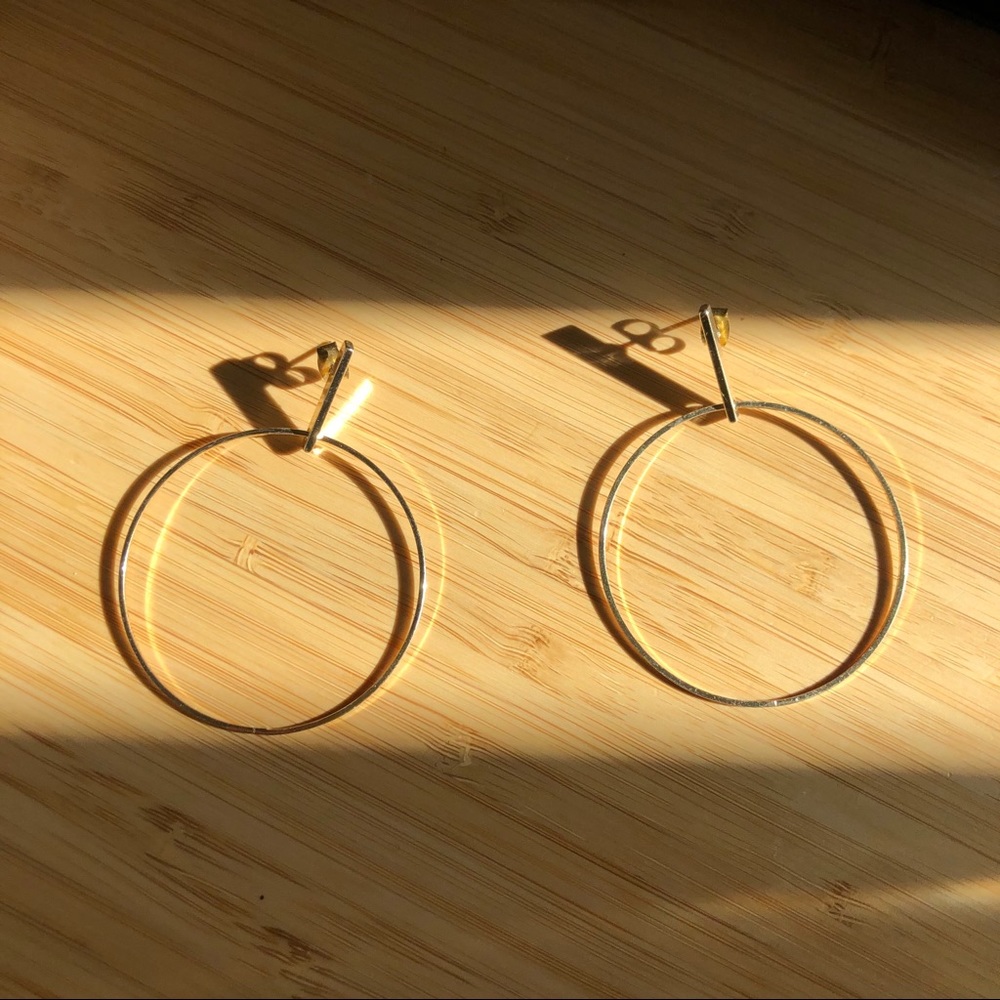 NWOT Savvy Cie 14K Gold Plated Drop Earrings